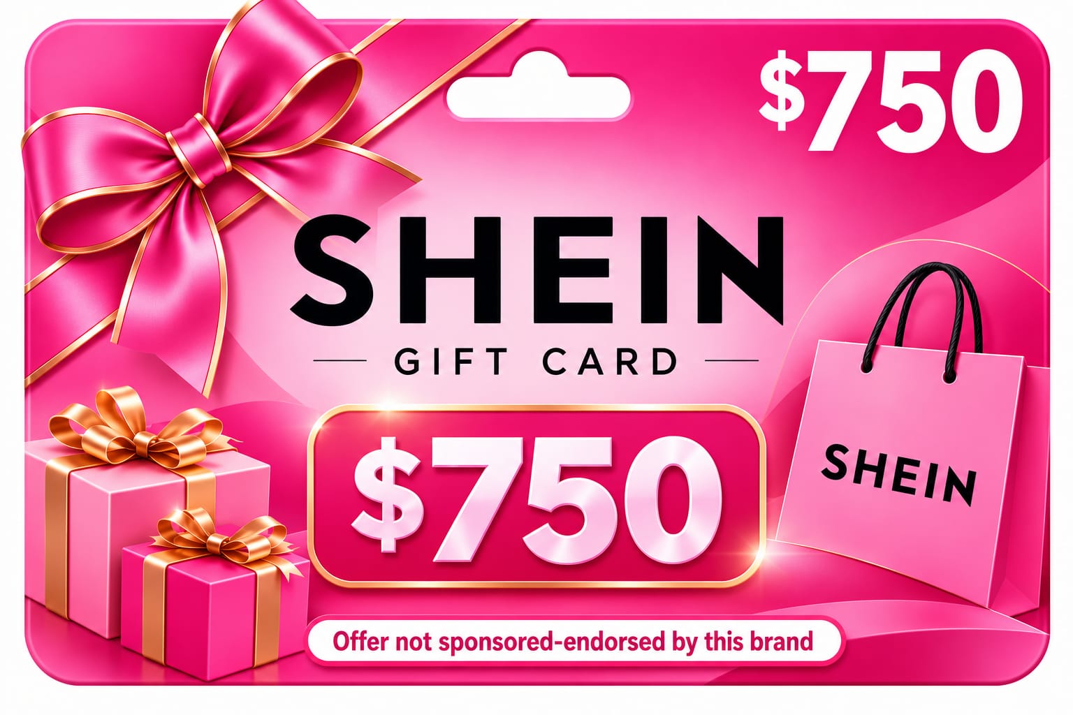 SHEIN Gift Card $750